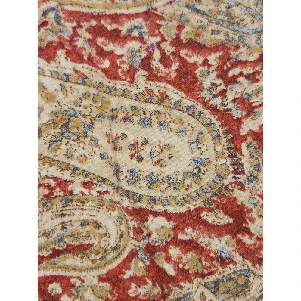 Vtg 90s Y2K Lauren Ralph Lauren LRL Heritage Paisley Striped Comforter KING